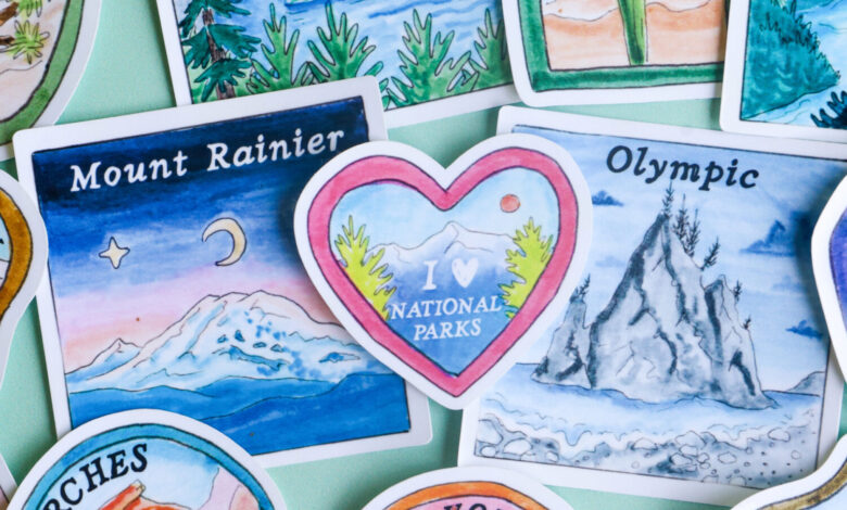 Free National Park Sticker Art Workshop with Katie Smith