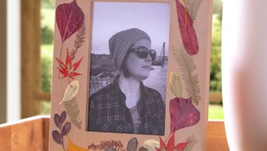 DIY Autumn Leaves Frame for Cozy Fall Decor