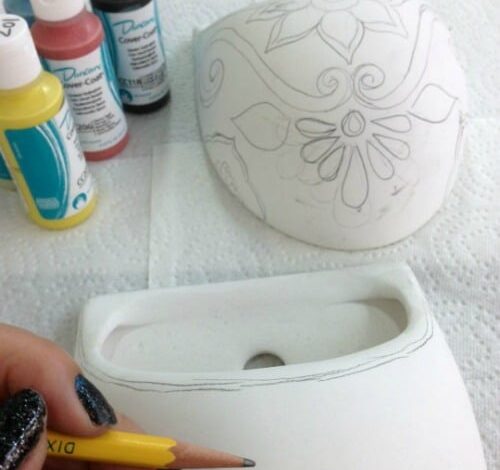 Paint your own Mexican-pottery planters