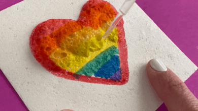 Kids craft camp- magic texture paper