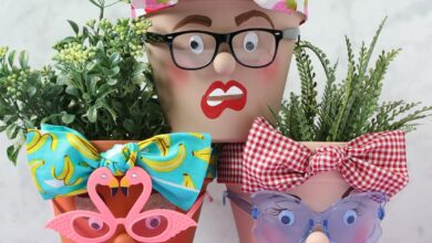 How to Make Funny Face Planters