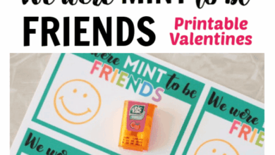“We Were MINT To Be Friends” Printable Cards