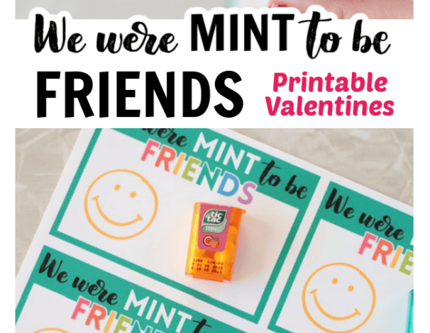 “We Were MINT To Be Friends” Printable Cards