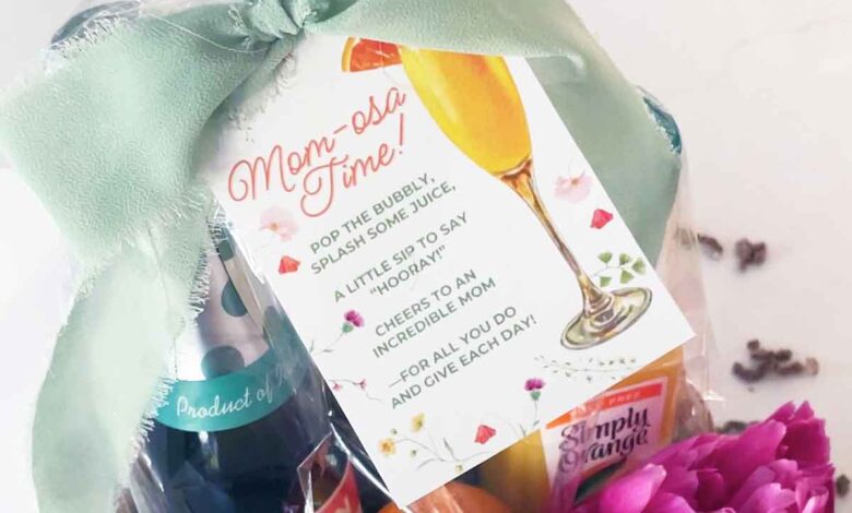 Celebrate with a Mom-osa Gift Basket – A Toast to the Special Moms in Your Life