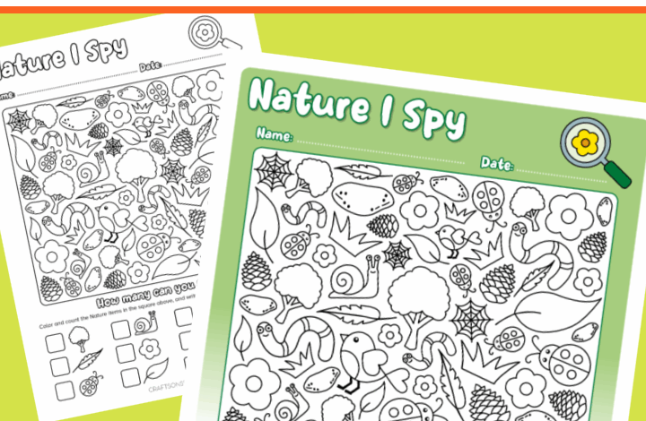 Nature I Spy Worksheet (FREE Printable)