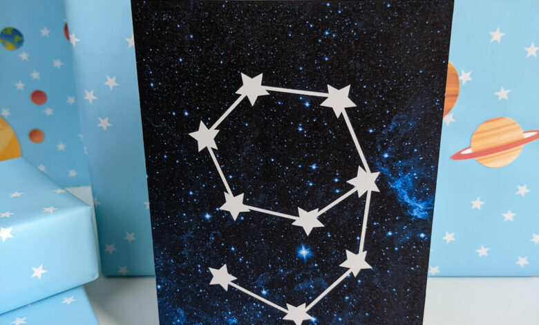 All Ages! Outer Space Birthday Card Printable PDF for a Space Party Theme
