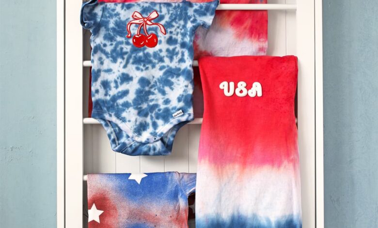 DIY Tie Dye Fourth of July Shirt Ideas