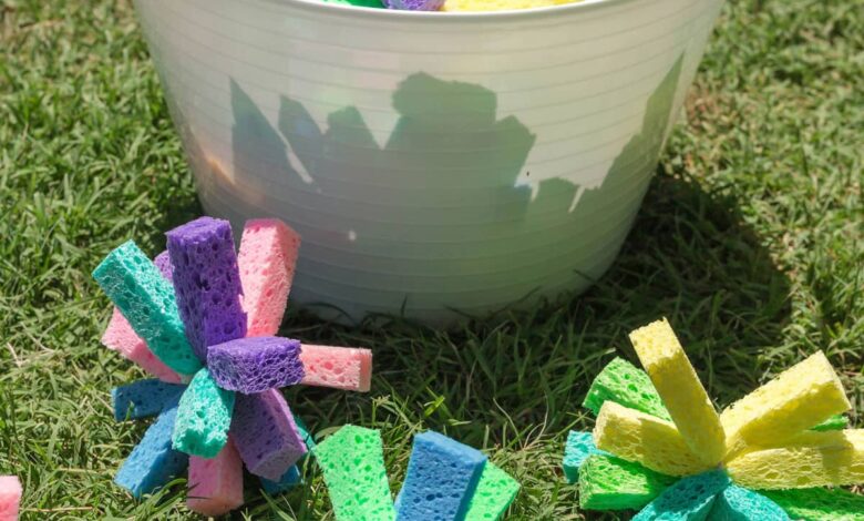 Sponge Bombs & Sponge Toss Water Game – Crafts by Amanda