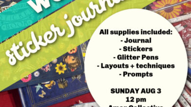 Crafty Chica workshops: Sticker Journaling + Junk Journals