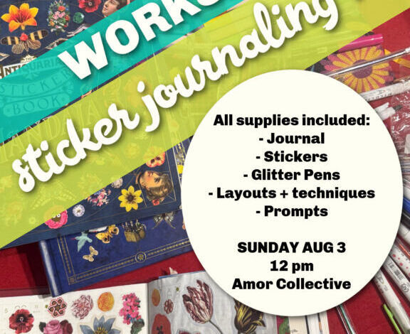 Crafty Chica workshops: Sticker Journaling + Junk Journals